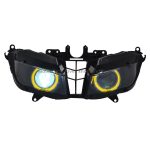 Motorcycle Custom Headlamp Angel Eyes LED Faros Moto Farol Phare Conversion Headlight Assembly For HONDA CBR600RR cbr 2013-2018 - Image 3